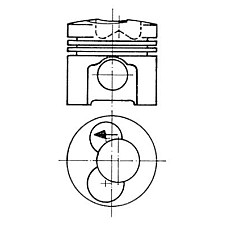 Diametru piston 100mm STD DEUTZ Kolbenschmidt 93472600