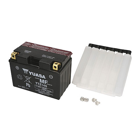 Acumulator Pornire Battery AGM/Dry charged with acid/Starting limited sales to consumers YUASA 12V 118Ah 230A L+ Maintenance free electrolyte included 150x84x110mm Dry charged with acid TTZ14S BENELLI SPORT EVO YUASA TTZ14S YUASA