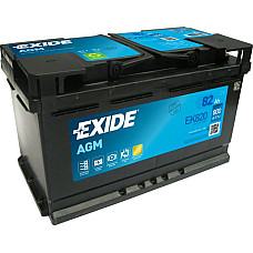 Acumulator Pornire Battery EXIDE 12V 82Ah/800A AGM START&amp;STOP AGM R+ standard 315x175x190 B13 agm EXIDE EK820