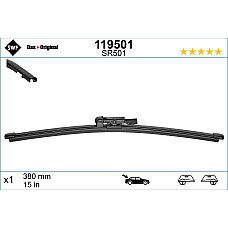 Lamela stergator Wiper blade jointless rear 1pcs Visioflex 380mm LAND ROVER RANGE ROVER SPORT II 04.13- SWF SWF 119501