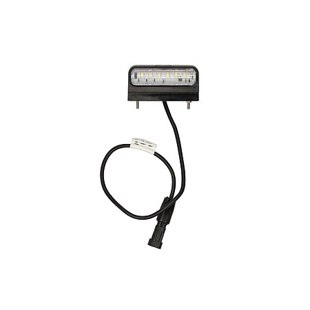 Iluminare numar de circulatie Licence plate lamp REGPOINT II LED 12/24V 48x45x100mm hose length: 500mm connector: SUPERSEAL ASPOCK A36-3807-004