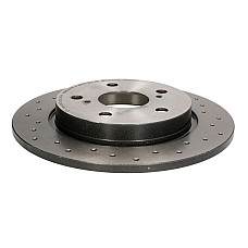 Disc frana Brake disc BREMBO Xtra 1pcs Drilled rear  L/R outer diameter 270 mm thickness 10 mm TOYOTA AURIS COROLLA 1.2-2.2D 10.06-08.19 BREMBO 08.A912.1X