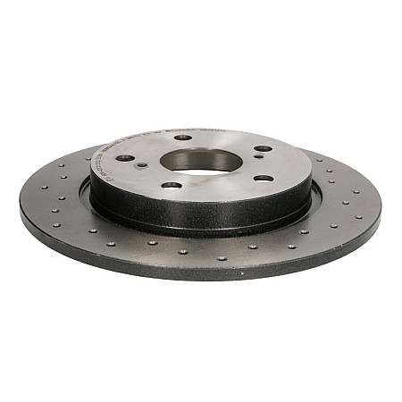 Disc frana Brake disc BREMBO Xtra 1pcs Drilled rear  L/R outer diameter 270 mm thickness 10 mm TOYOTA AURIS COROLLA 1.2-2.2D 10.06-08.19 BREMBO 08.A912.1X