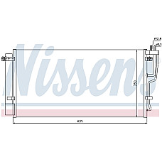 Condensator, climatizare Nissens radiator Klim. cu uscator Kia Carens 2.0 06 - NISSENS NIS 94992