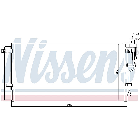 Condensator, climatizare Nissens radiator Klim. cu uscator Kia Carens 2.0 06 - NISSENS NIS 94992