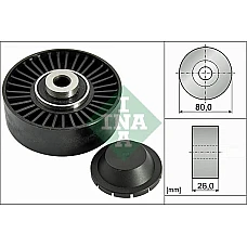 Rola ghidare-conducere. curea transmisie Rola ghidare curea transmisie cu canel ALFA ROMEO 145 146 147 156 GT FIAT BRAVA BRAV ALFA ROMEO 147 (937_), Hatchback, 10.2000 - 12.2010 INA 532 0370 20