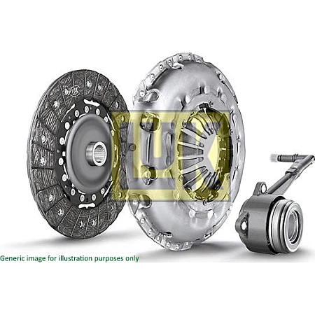 Set ambreiaj Kit ambreiaj cu rulment hidraulic Cu capac ambreiaj cu cilindru sclav ambreiaj central cu placa de presiune 220mm s NISSAN TIIDA (SC11), Sedan, 05.2004 - 12.2013 LUK 622 3199 33