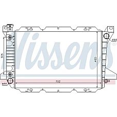 Radiator. racire motor Radiator motor se potriveste. FORD USA F-150 F-250 F-350 4.9-5.8 FORD USA F-150, Ridica, 09.1986 - 08.1991 Nissens 620981