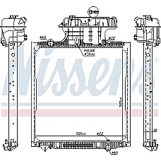 Radiator. racire motor Radiator motor cu rama inalt se potriveste. MAN LIONS STAR TGA TGS I TGX I D0836LF41-D2876LOH20 06.99- MAN TGX (L.2007.46.001), 06.2006 - Nissens 62873