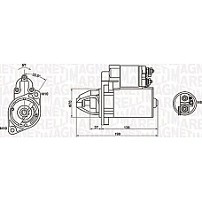 Electromotor 12V 11kW MERCEDES C A205 C C204 C C205 C CL203 C W203 C W204 C W205 C T-MODEL S203 C T-MODEL S2 MERCEDES-BENZ E-CLASS (W212), Sedan, 01.2009 - 12.2016 Magneti Marelli 063721283010