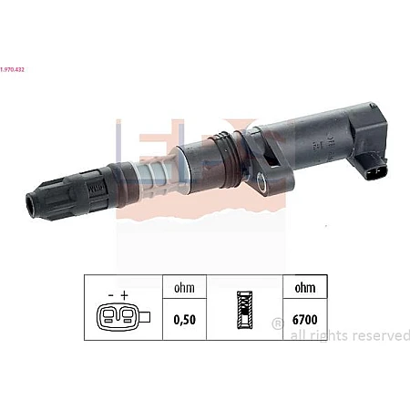 Bobina de inductie RENAULT LAGUNA III Grandtour (KT0/1), Turism, 10.2007 - 12.2015 EPS 1.970.432
