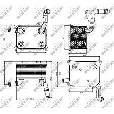 Radiator ulei. ulei motor Oil cooler AUDI A4 B7 A4 B8 A5 A6 ALLROAD C6 A6 C6 A8 D4 Q7 VW TOUAREG 4.2 09.05-03.18 AUDI A6/S6 III (4F2, C6), Sedan, 04.2004 - 08.2011 NRF 31266