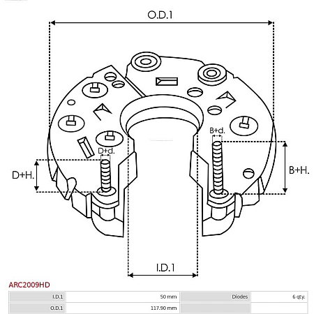 Punte diode AS-PL ARC2009HD
