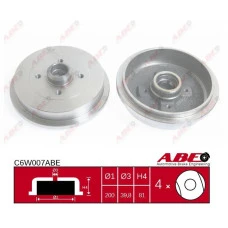 Tambur frana VW LUPO 6X1 6E1 Producator ABE C6W007ABE