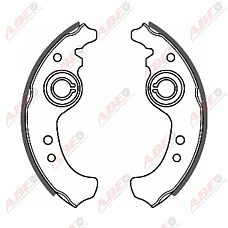 Set saboti frana FIAT PUNTO Van 176L Producator ABE C0F001ABE