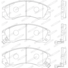 Set placute frana.frana disc Set placute frana Fata MITSUBISHI 3000 GT DELICA - SPACE GEAR ECLIPSE II GALANT VII MITSUBISHI LANCER VI (CJ_, CP_), Sedan, 09.1995 - 12.2003 Ferodo FDB765