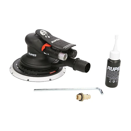 Aparat de lustruit (polishat) actionat pneumatic Oscilant / rotative sursa de alimentare: pneumatic turatie: 11000rev./min. amplitudine oscilatii: 3mm diametru disc: 150mm RUPES 3212783