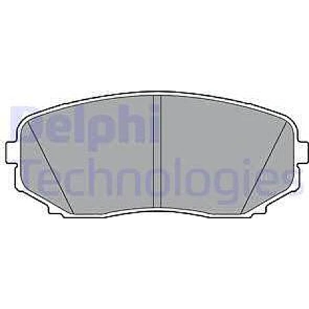 Set placute frana.frana disc Set placute frana Fata MITSUBISHI ECLIPSE OUTLANDER III PAJERO SPORT III 1.5-3.0 08. MITSUBISHI PAJERO SPORT III (KS_), Crossover, 08.2015 - Delphi LP3399