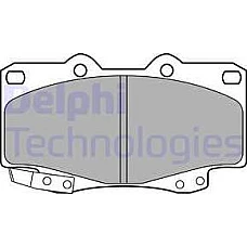 Set placute frana.frana disc Set placute frana Fata TOYOTA HILUX VI HILUX VII 2.5D-3.0D 11.01-09.15 TOYOTA HILUX III (_N1_, _N2_), Cadru de sprijin, 02.2005 - Delphi LP2242