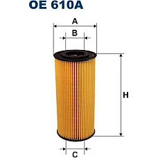 Filtru ulei element filtrant MERCEDES SPRINTER 4-T B904 VARIO VARIO B667 B670 B668 VARIO B670 B668 B667 SSANGYONG MERCEDES-BENZ VARIO (668), Cadru de sprijin, 09.1996 - Filtron OE610A