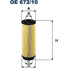 Filtru ulei element filtrant BMW 1 F20 1 F21 2 F22 F87 2 F23 3 F30 F80 3 F31 3 G20 G80 G28 3 G21 G81 3 GRAN TURIS BMW X4 (G02, F98), Crossover, 04.2018 - Filtron OE 672/10
