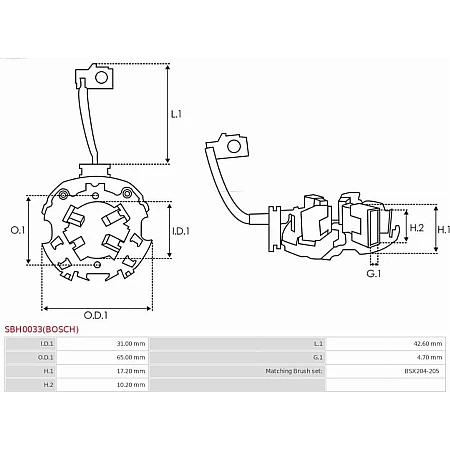 Suport perii AS-PL SBH0033(BOSCH)