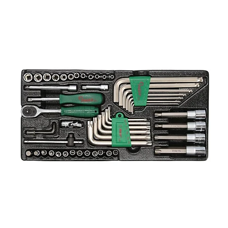 Unelte (inserturi) pentru carucioare Introduceti tava cu instrumente pentru carucior 1/2 1/4 setul de instrumente 50 szt. dimensiune cartus: 190x380 mm HANS TT-1G