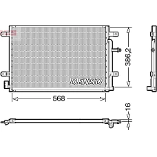 Condensator, climatizare A/C condenser AUDI A4 B6 A4 B7 A4 B8 1.6-3.2 10.02-12.15 DENSO DCN02038