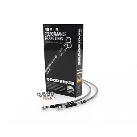 Furtun elastic pentru lichid de frana Brake pipe/hose colour: colourless HONDA CBR 1000RR Fireblade 2004-2005 GOODRIDGE HN1004-2F/1RP-CLG