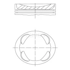 Piston 775 +050 se potriveste CITROEN BERLINGO MULTISPACE BERLINGO MINIVAN C3 II PICASSO C4 GRAND C5 III DS3 DS4 R56 R57 16 16LPG 0906 MAHLE 081 00104 002