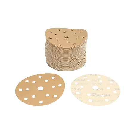 Abrazivi GOLD Hartie abraziva: disc scai numar gauri: 15 gradatie: P400 diametru:150mm culoare: bej ambalaje 100 buc SUNMIGHT SUN44316